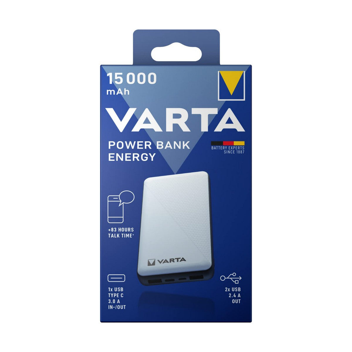Power Bank Varta Energy 15000 Black/White 15000 mAh-2