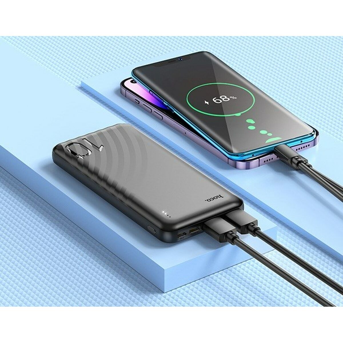Powerbank Hoco J123 black Black 10000 mAh-2