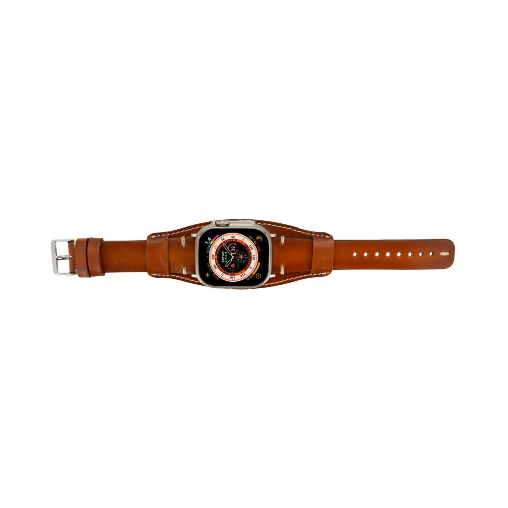 Fort Cuff Leather Bands for Apple Watch 9, Ultra 2 & SE-2